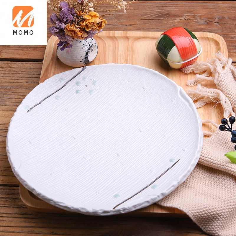 Japanese-Style Ceramic Sashimi Plate Household Creative round Vegetable Plate Fried Pork Chop Meal Tray Sushi Plate Baking Dish
Japanese-Style Ceramic Sashimi Plate Household Creative round Vegetable Plate Fried Pork Chop Meal Tray Sushi Plate Baking Dish