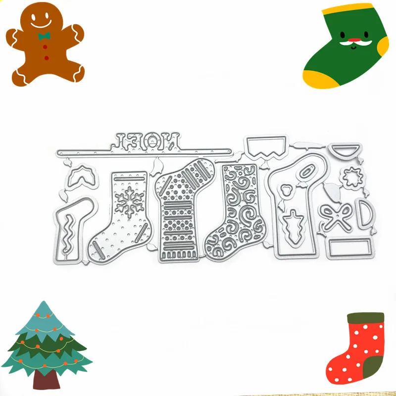 Christmas Socks Scrapbook Paper Postcard Carbon Steel Metal Cutting Dies Handmade Craft Stencil Album Handcraft Embossing Moulds
Christmas Socks Scrapbook Paper Postcard Carbon Steel Metal Cutting Dies Handmade Craft Stencil Album Handcraft Embossing Moulds