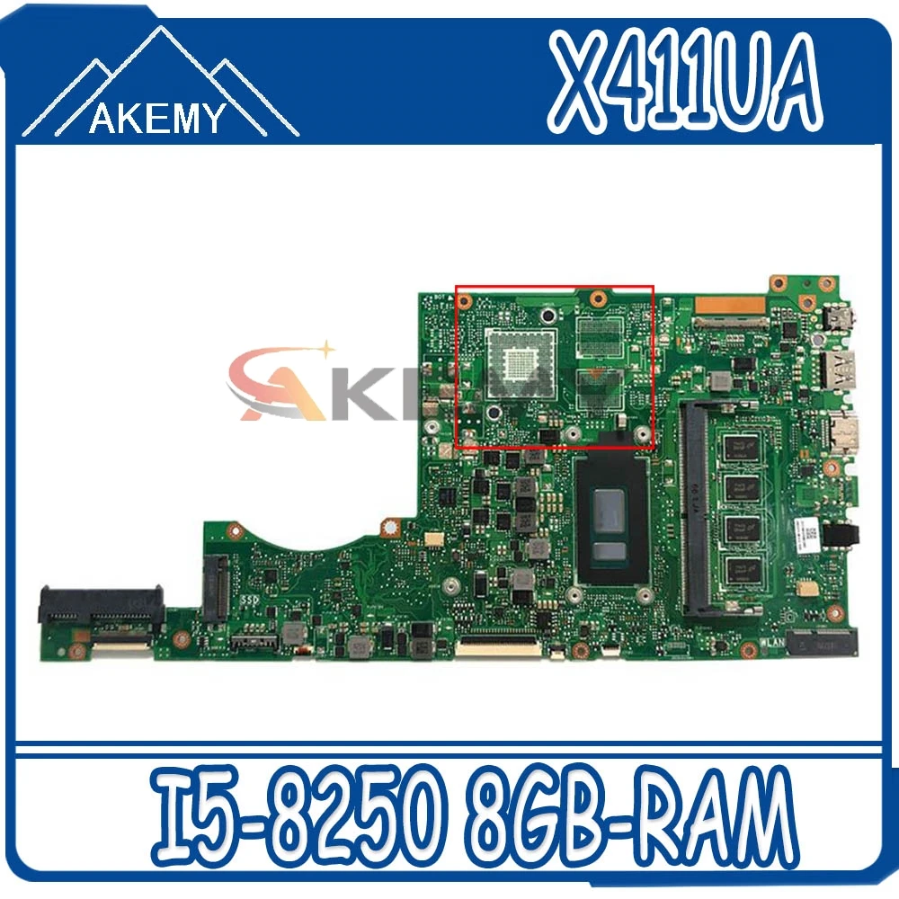 Akemy X411UA материнская плата для ноутбука Asus X411UN X411UQ X411UR X411UQK платы W/ I5-8250 8GB-RAM UAM
Akemy X411UA материнская плата для ноутбука Asus X411UN X411UQ X411UR X411UQK платы W/ I5-8250 8GB-RAM UAM