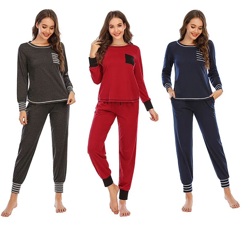 Round Neck 2pcs Pajamas Suit Women Satin Shirt&pant Sleep Set Casual Sleepwear Intimate Lingerie Nightwear With Pocket Homewear
Round Neck 2pcs Pajamas Suit Women Satin Shirt&pant Sleep Set Casual Sleepwear Intimate Lingerie Nightwear With Pocket Homewear
