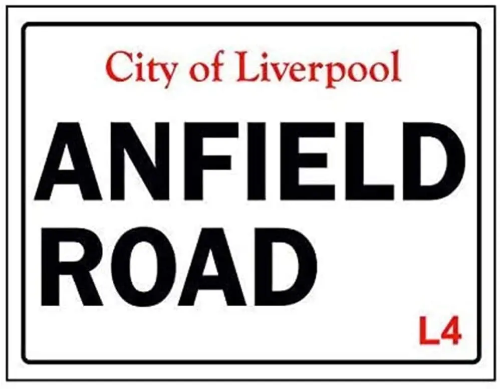 Доска городская Anfield внимание для ванной комнаты старая модная металлическая