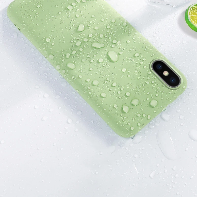 10 шт. оригинальный мягкий чехол из жидкого силикона для iPhone 11 Pro Max XS XR X 8 7 6 6S Plus