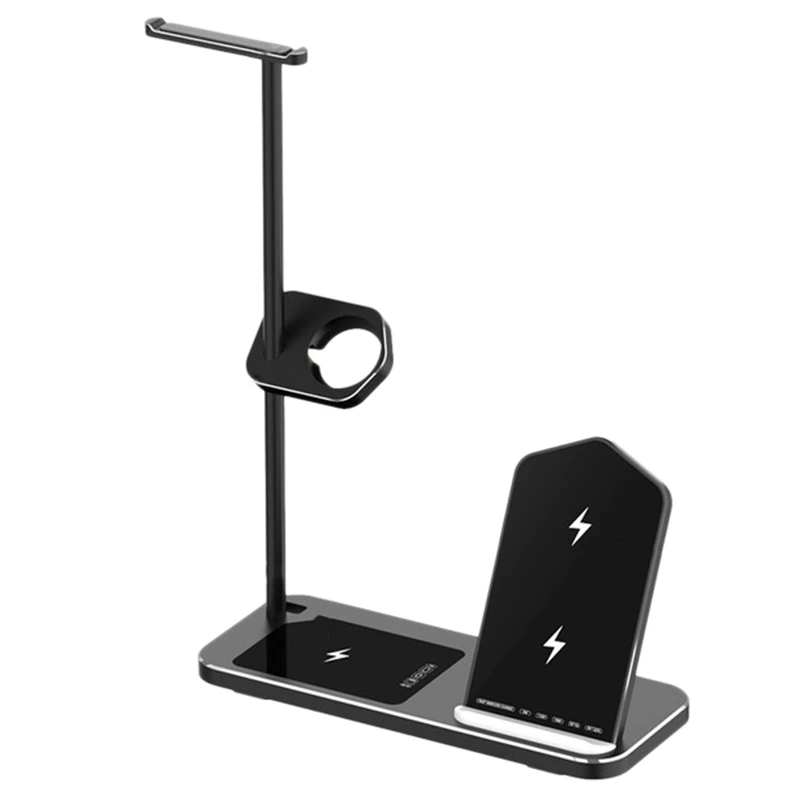 3-In-1 Wireless Charger Charging Stand for iPhone8/X/11/12 Pro Max, for IWatch, for Stand Base for Max
3-In-1 Wireless Charger Charging Stand for iPhone8/X/11/12 Pro Max, for IWatch, for Stand Base for Max