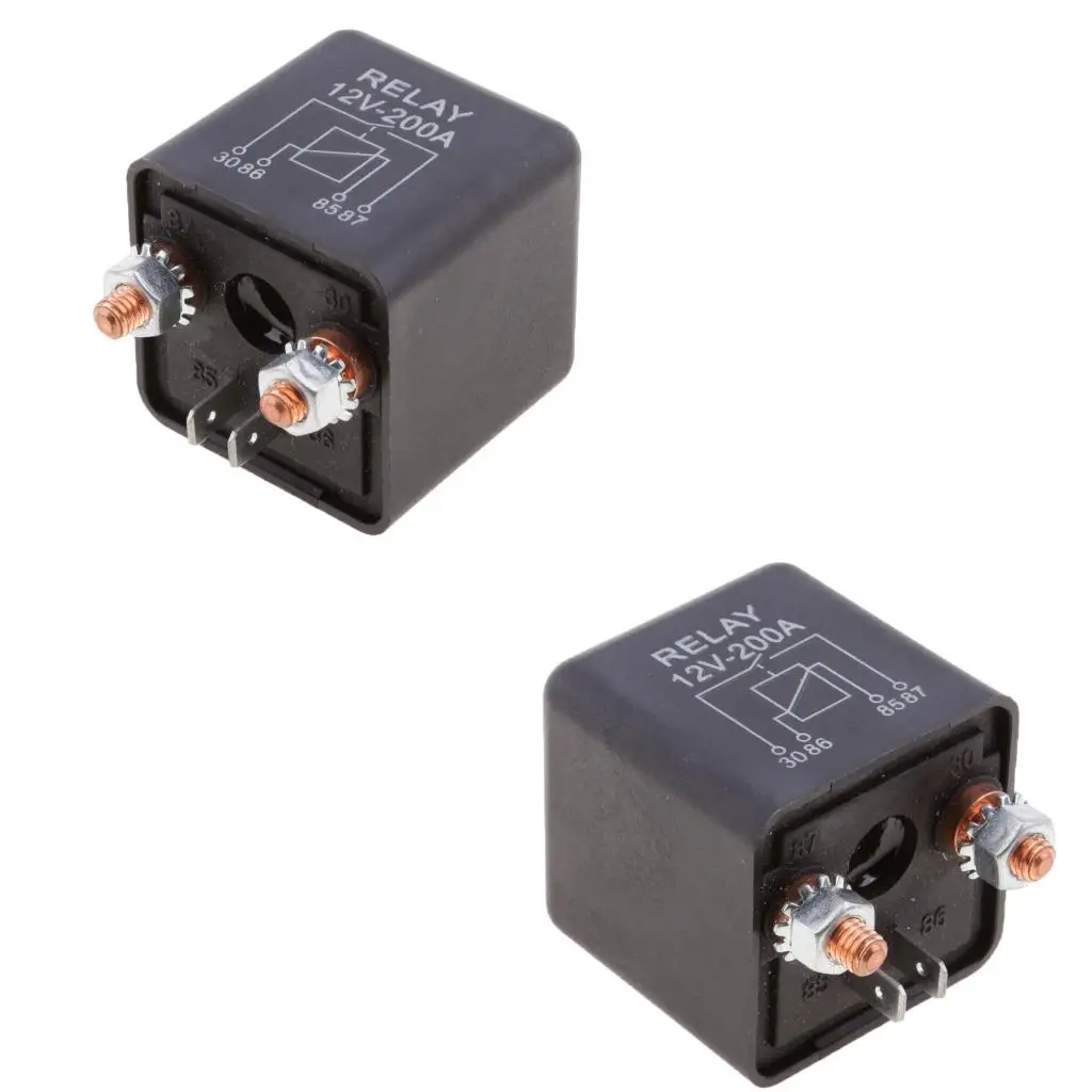 2x12V сверхмощное разделение зарядки/лебедки 200 Amp реле автомобиль ван лодка 200A 4