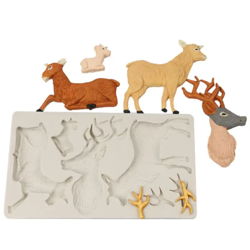 3D Christmas Deer Silicone Mold Fondant Cake Chocolate Decorating Sugarcraft Paste Mould Baking Tool
3D Christmas Deer Silicone Mold Fondant Cake Chocolate Decorating Sugarcraft Paste Mould Baking Tool