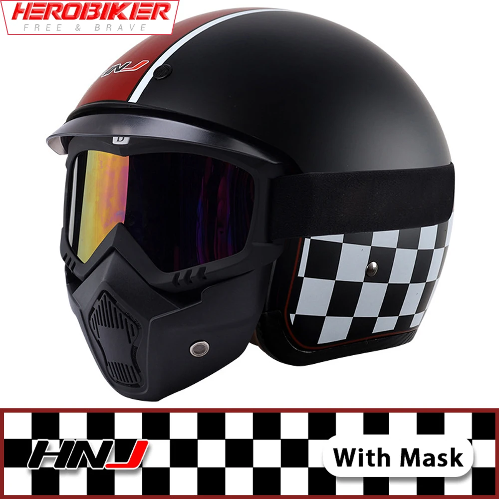 Мотоциклетный шлем, винтажный шлем с открытым лицом, с гарнитурой Bluetooth, в стиле ретро
Мотоциклетный шлем, винтажный шлем с открытым лицом, с гарнитурой Bluetooth, в стиле ретро