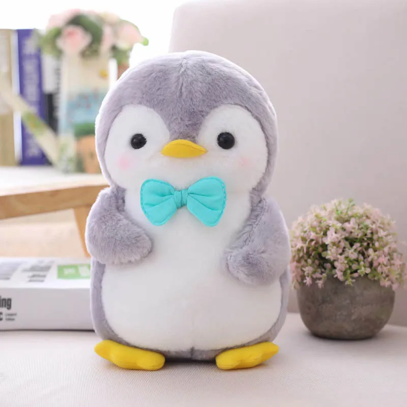 

25cm/45cm Kawaii Hugging Fruit Penguin Plush Toy Cute Cartoon Animal Couple Penguin Stuffed Doll Girls Boys Christmas Gifts