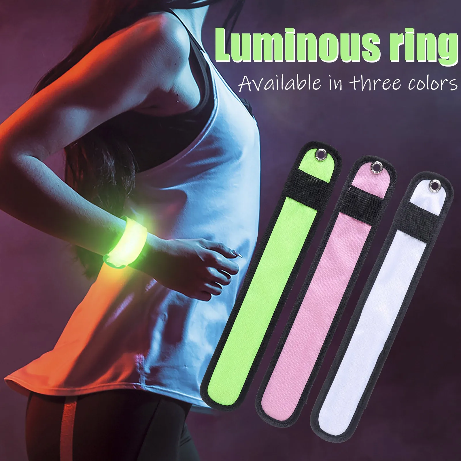 Luminous LED Bracelet Armband Outdoor Sport Running Bicycle Safety Light With Luminous Wristband Bangles 
Luminous LED Bracelet Armband Outdoor Sport Running Bicycle Safety Light With Luminous Wristband Bangles