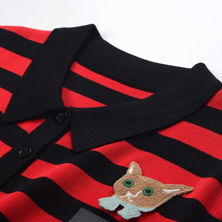 ENGAGEMENT High Quality Autumn 2021 New Foreign Style Aging Lapel Stripe Cartoon Knitted Dress Contrast Color
ENGAGEMENT High Quality Autumn 2021 New Foreign Style Aging Lapel Stripe Cartoon Knitted Dress Contrast Color