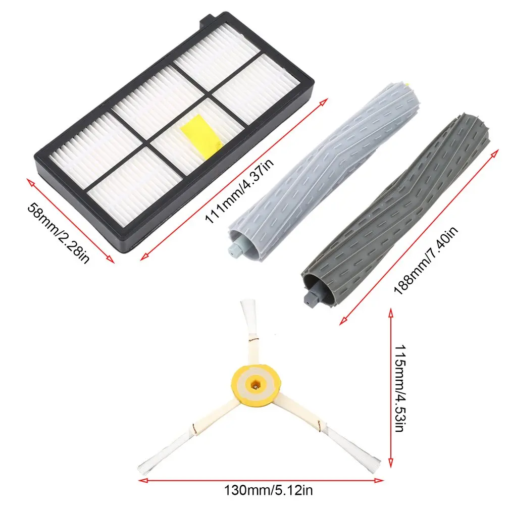 Brush & Hepa Filters For iRobot Roomba 880 890 980 Vacuum Clean Accessory Routine Maintenance Replacement Accessories
Brush & Hepa Filters For iRobot Roomba 880 890 980 Vacuum Clean Accessory Routine Maintenance Replacement Accessories
