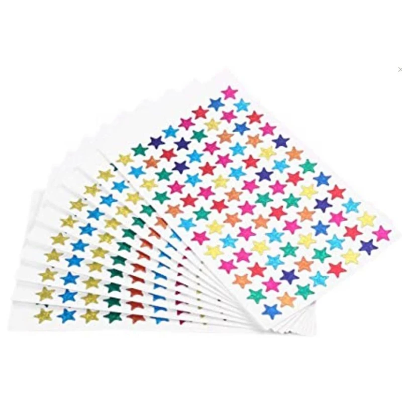 Самоклеящиеся блестящие наклейки со звездами, наклейка с точной резкой, праздничное украшение на тему «сделай сам», украшение для вечеринк...
Самоклеящиеся блестящие наклейки со звездами, наклейка с точной резкой, праздничное украшение на тему «сделай сам», украшение для вечеринк...