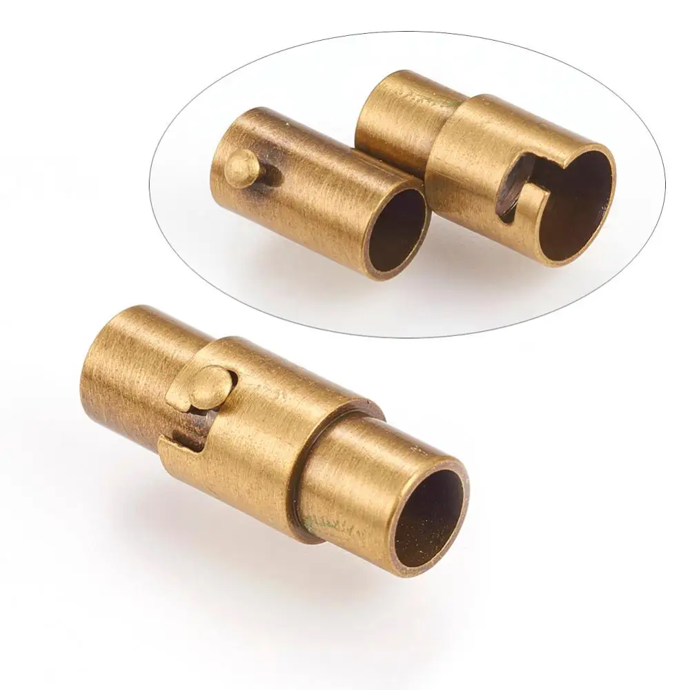 10PCS Brass Magnetic Clasps Column Brushed Antique Bronze 15.5x6mm Hole: 4mm for fashion jewelry
10PCS Brass Magnetic Clasps Column Brushed Antique Bronze 15.5x6mm Hole: 4mm for fashion jewelry