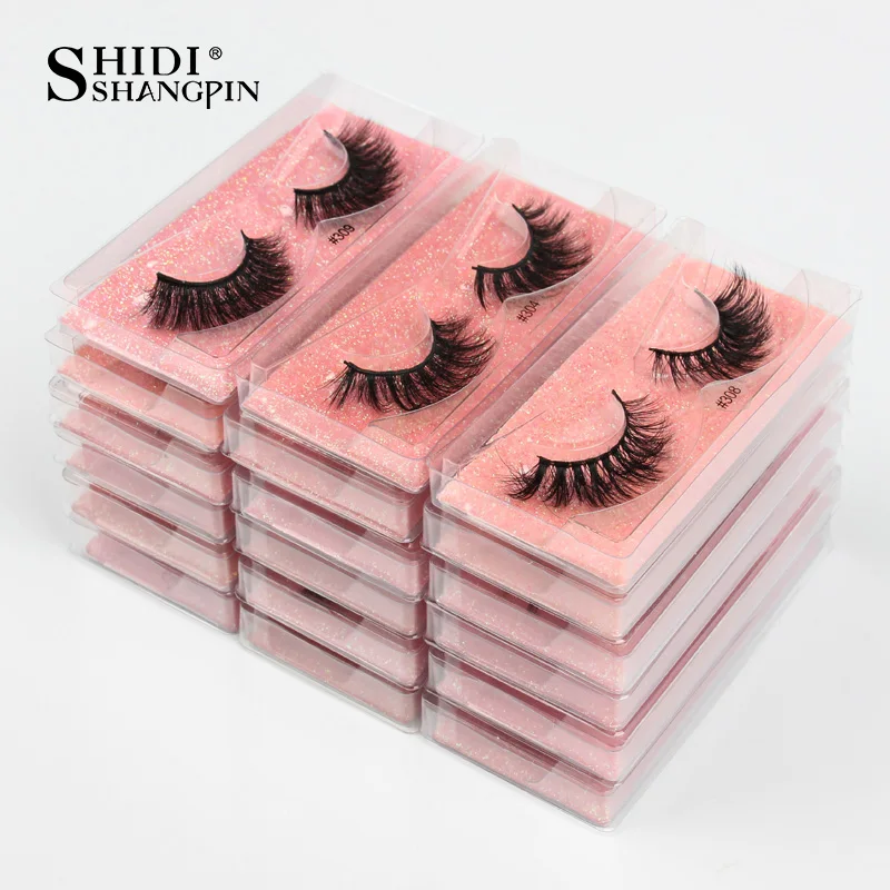Shidhangpin ресницы оптом 3D норковые натуральные накладные длинные искусственные