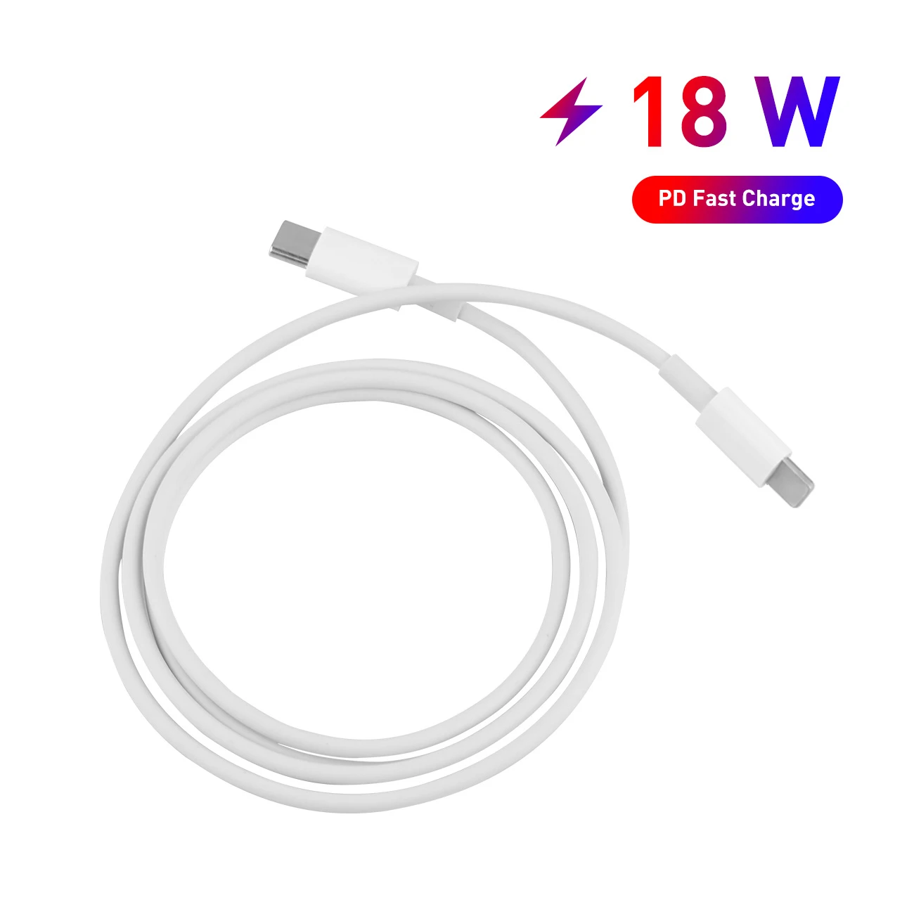 18W PD Type-C Phone Charger PC Cable Portable Fast Charging Cable Data Cord for iPhone 8/X/XS/XR/11 Pro Max
18W PD Type-C Phone Charger PC Cable Portable Fast Charging Cable Data Cord for iPhone 8/X/XS/XR/11 Pro Max