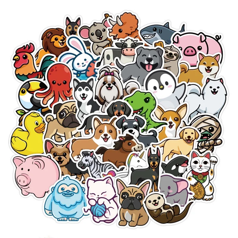 50Pcs Cute Small Animals Stickers Children Cartoon Stickers Stationery Decorative Stickers for Laptop Luggage Skateboard Decal
50Pcs Cute Small Animals Stickers Children Cartoon Stickers Stationery Decorative Stickers for Laptop Luggage Skateboard Decal