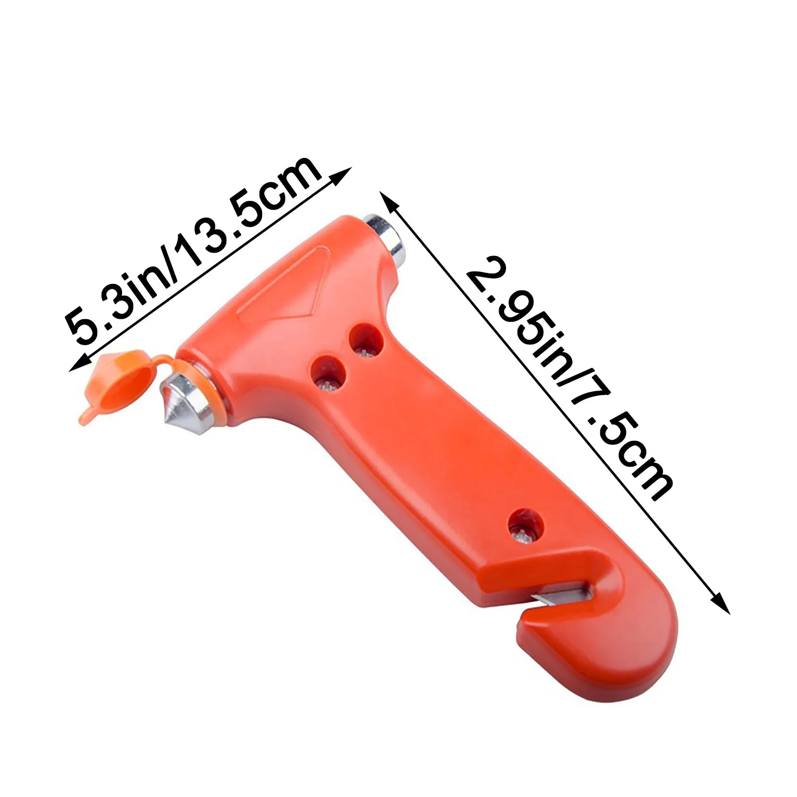 3 In 1 Car Safety Hammer Abs Life Saving Keychain Portable Convenient Car Window Breaker Emergency Escape Rescue Tool Device