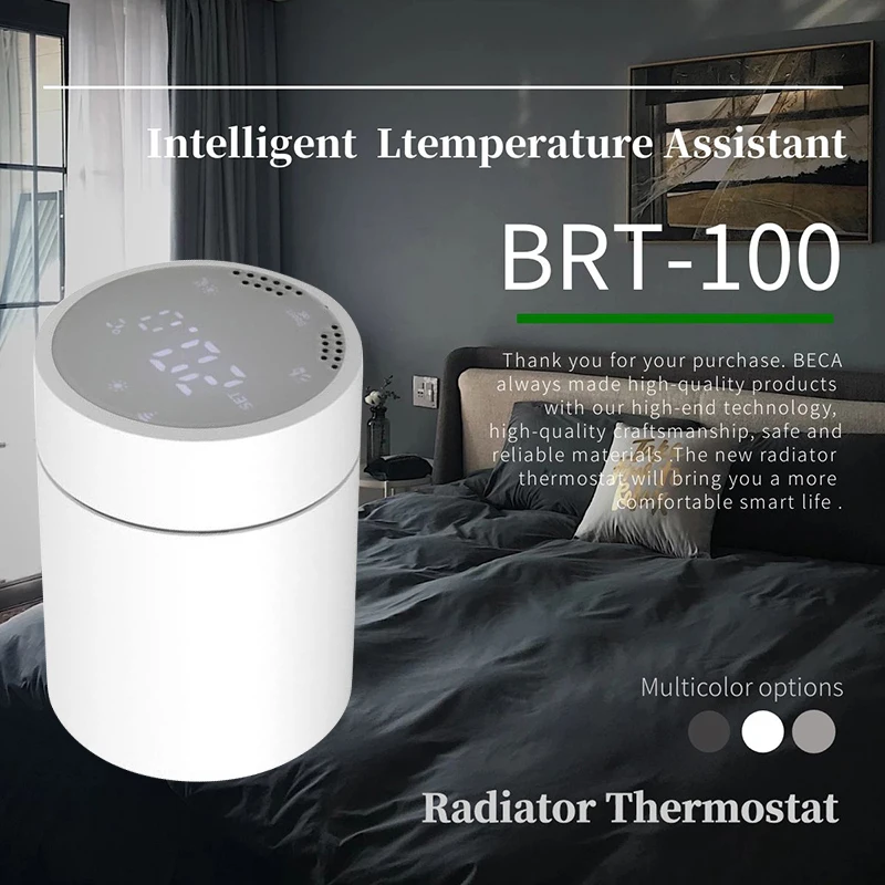 Умный привод радиатора Tuya ZIGBEE с сенсорным экраном, комнатный клапан радиатора, программируемый термостат, работает с Alexa Google Home
Умный привод радиатора Tuya ZIGBEE с сенсорным экраном, комнатный клапан радиатора, программируемый термостат, работает с Alexa Google Home