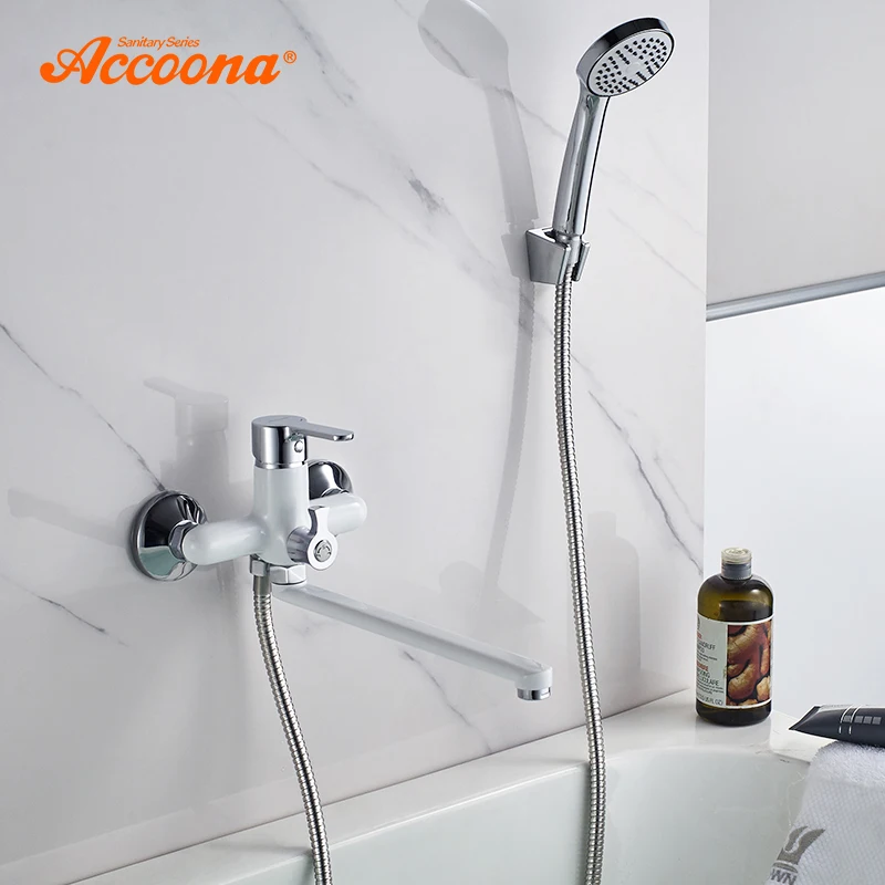 Accoona Bathroom Bathtub Faucet Shower Faucet Set Mixer Wall Mounted Waterfall Bathtub Faucet with Handheld Shower Head A7167
Accoona Bathroom Bathtub Faucet Shower Faucet Set Mixer Wall Mounted Waterfall Bathtub Faucet with Handheld Shower Head A7167