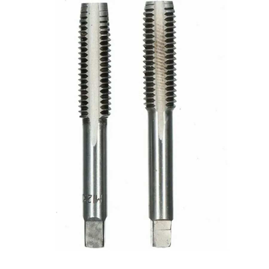 2PCS HSS 12mm*1.5 Metric Taper & Plug Tap Right Hand Thread M12*1.5mm Pitch Thread Metric Plug Drill Bits Cutting Tools
2PCS HSS 12mm*1.5 Metric Taper & Plug Tap Right Hand Thread M12*1.5mm Pitch Thread Metric Plug Drill Bits Cutting Tools