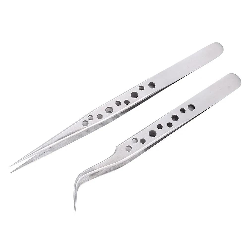 Electronics Industrial Tweezers Anti-static Curved Straight Tip Precision Stainless Forceps Phone Repair Hand Tools Sets
Electronics Industrial Tweezers Anti-static Curved Straight Tip Precision Stainless Forceps Phone Repair Hand Tools Sets