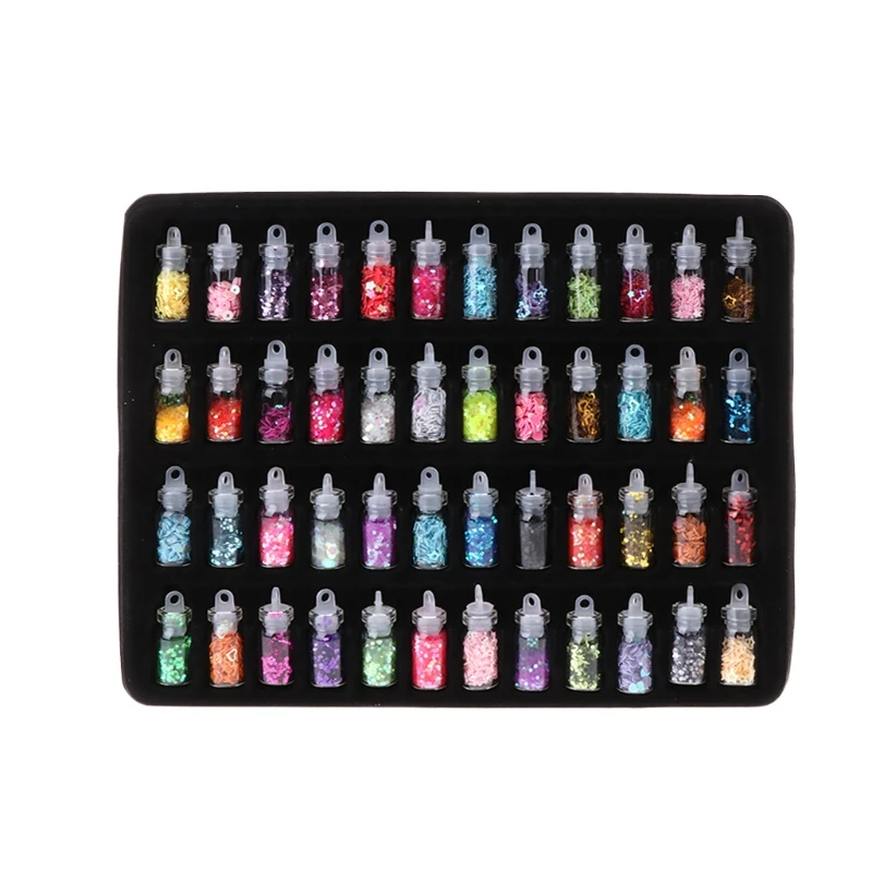 1 Set 48 Bottles Flash Sequin Powder Decoration Silicone Mold DIY Jewelry Making
1 Set 48 Bottles Flash Sequin Powder Decoration Silicone Mold DIY Jewelry Making