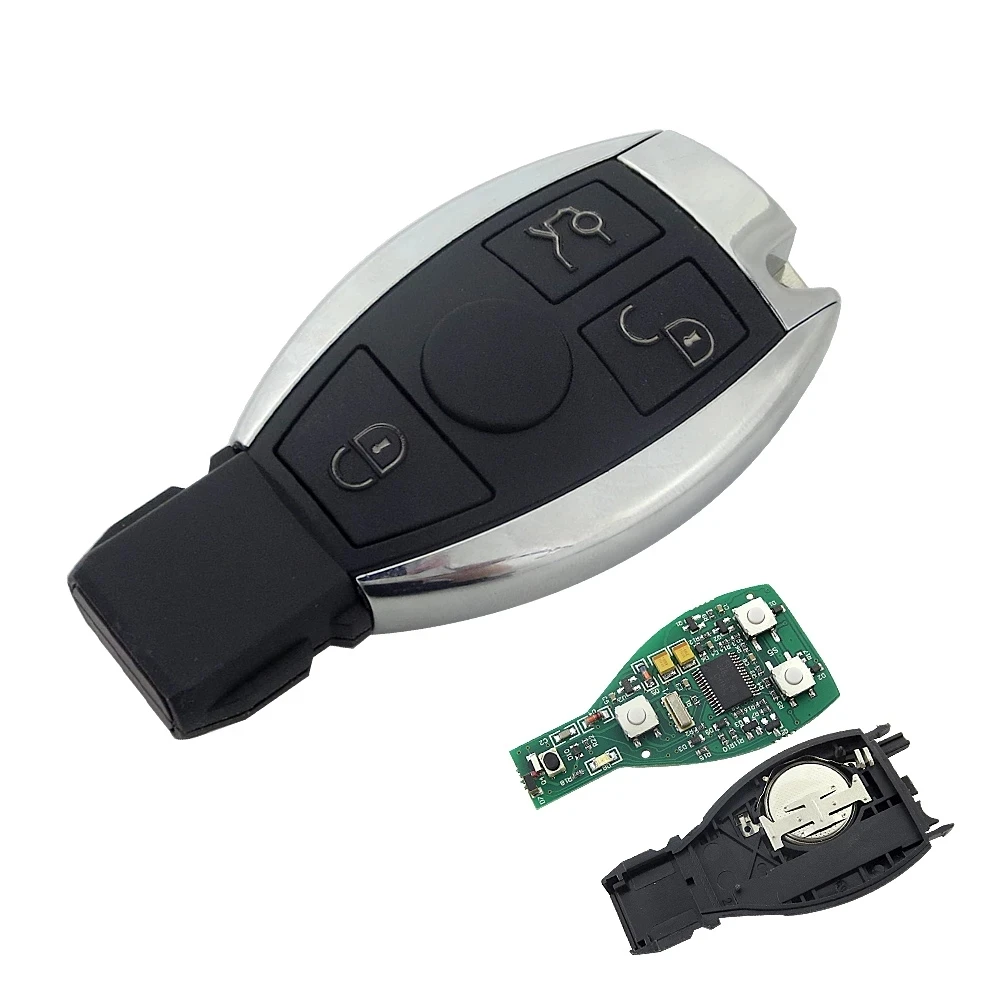 

5pcs smart key 3 button NEC and BGA and BE KYDZ remote key with 315mhz 434MHZ for Mercedes Benz Car Remote Control Year 2000+