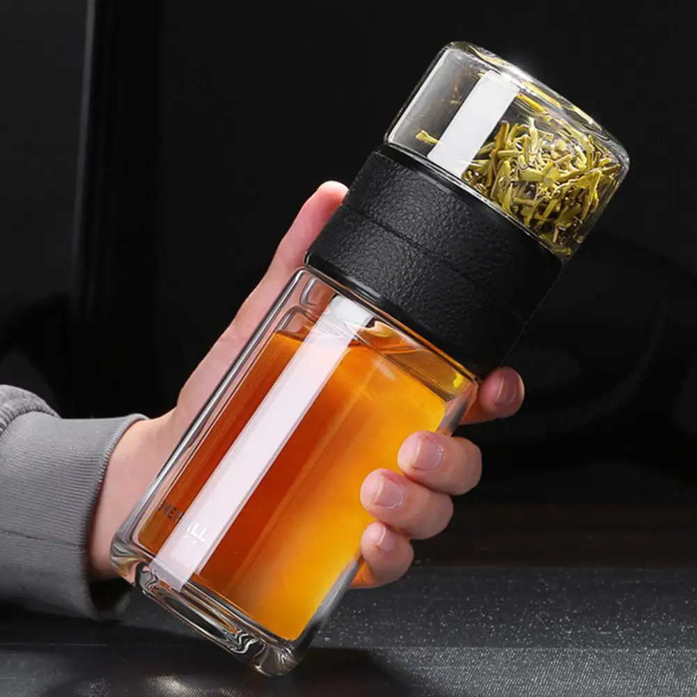 High Quality Double Glass Water Bottle With Case Tea Drink Bottle Infuser Tumbler Drinkware Waterbottle Eco-Friendly
High Quality Double Glass Water Bottle With Case Tea Drink Bottle Infuser Tumbler Drinkware Waterbottle Eco-Friendly