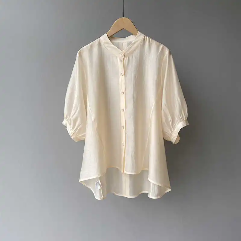 COZOK Gentle Wind Cool Thin Tencel French Shirt 2021 Women's Summer Sleeve Breathable Casual Top 7025
COZOK Gentle Wind Cool Thin Tencel French Shirt 2021 Women's Summer Sleeve Breathable Casual Top 7025