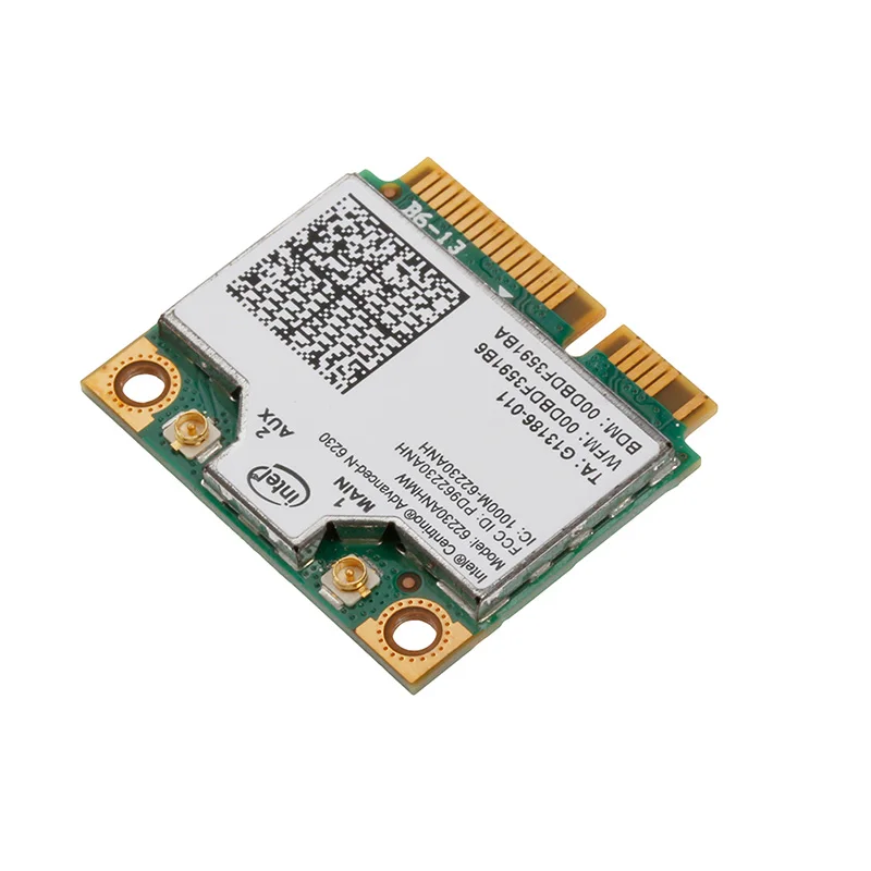 Dual Band Intel 6230 62230ANHMW 300 WiFi BT Wireless Mini PCI-E Card Universal WXTB
Dual Band Intel 6230 62230ANHMW 300 WiFi BT Wireless Mini PCI-E Card Universal WXTB