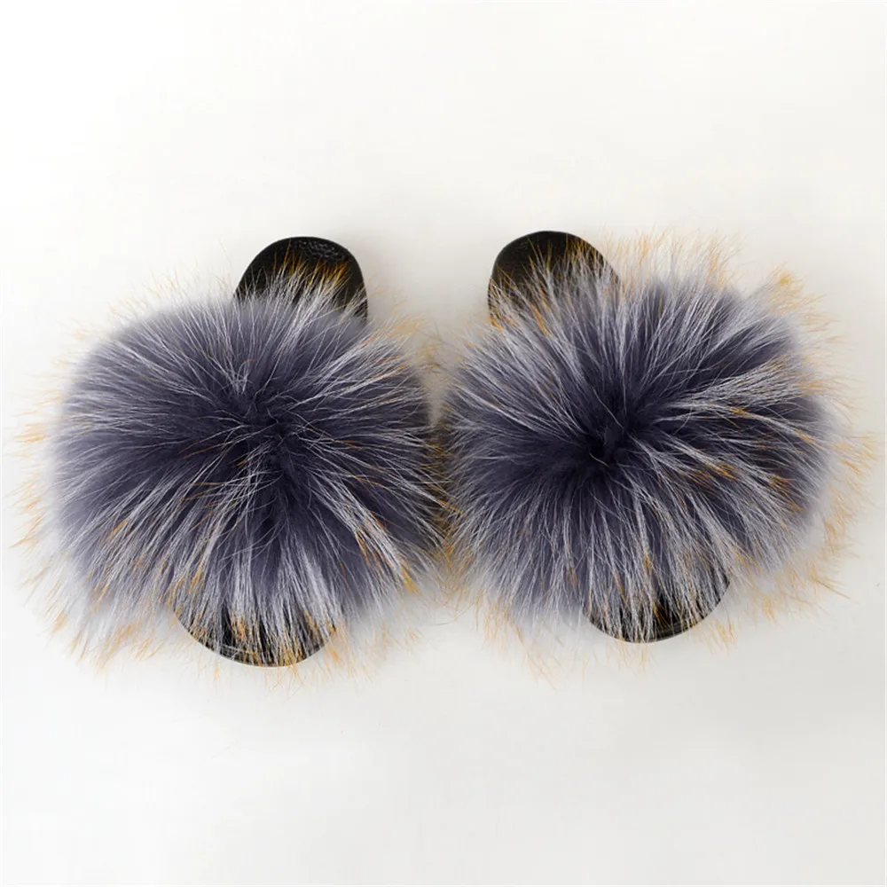 Summer Fur Slippers Women Real Raccoon Fur Slippers Cute Fluffy Furry Flat Sandals Non-Slip Casual Home Shoes Slides TX18
Summer Fur Slippers Women Real Raccoon Fur Slippers Cute Fluffy Furry Flat Sandals Non-Slip Casual Home Shoes Slides TX18