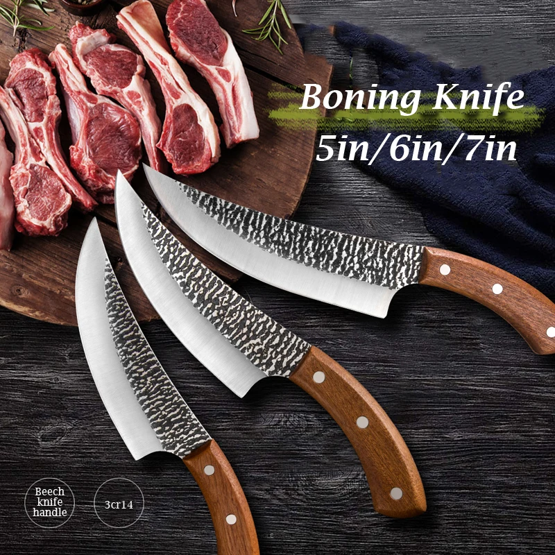 Sharp Boning Knifes Handmade Forged Clad Steel Kitchen Chef Forged In Fire Knives Outdoor Camping Slicing Cleaver Butcher Knifes
Sharp Boning Knifes Handmade Forged Clad Steel Kitchen Chef Forged In Fire Knives Outdoor Camping Slicing Cleaver Butcher Knifes