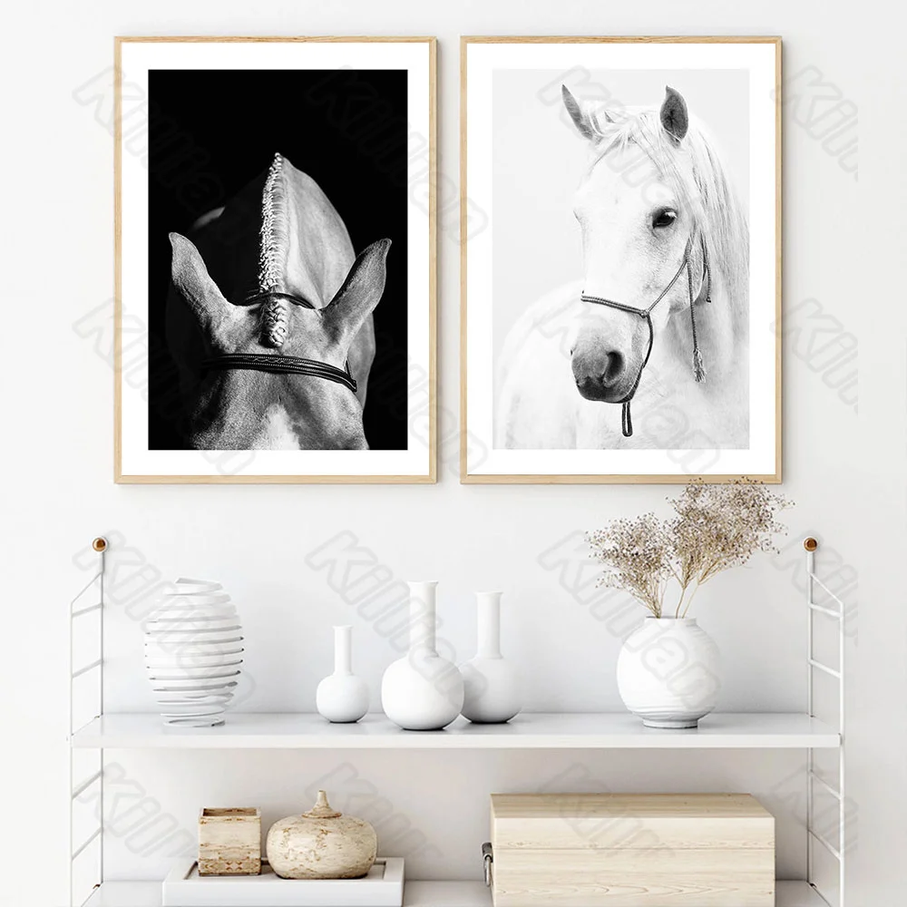 Animal Brief Type Black Horse and White Horse Wall Painting Posters and Murals In Nordic Style for Living Room and Decoration
Animal Brief Type Black Horse and White Horse Wall Painting Posters and Murals In Nordic Style for Living Room and Decoration