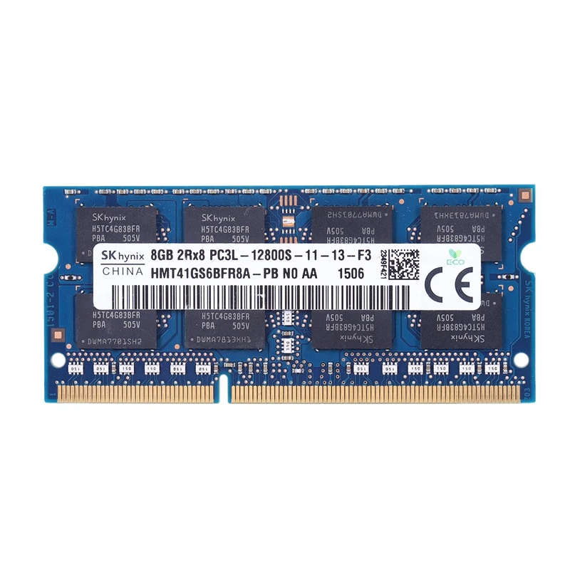 Оперативная память DDR3 8 Гб 12800 1600 МГц 1 35 в для ноутбука 204 контактный SODIMM