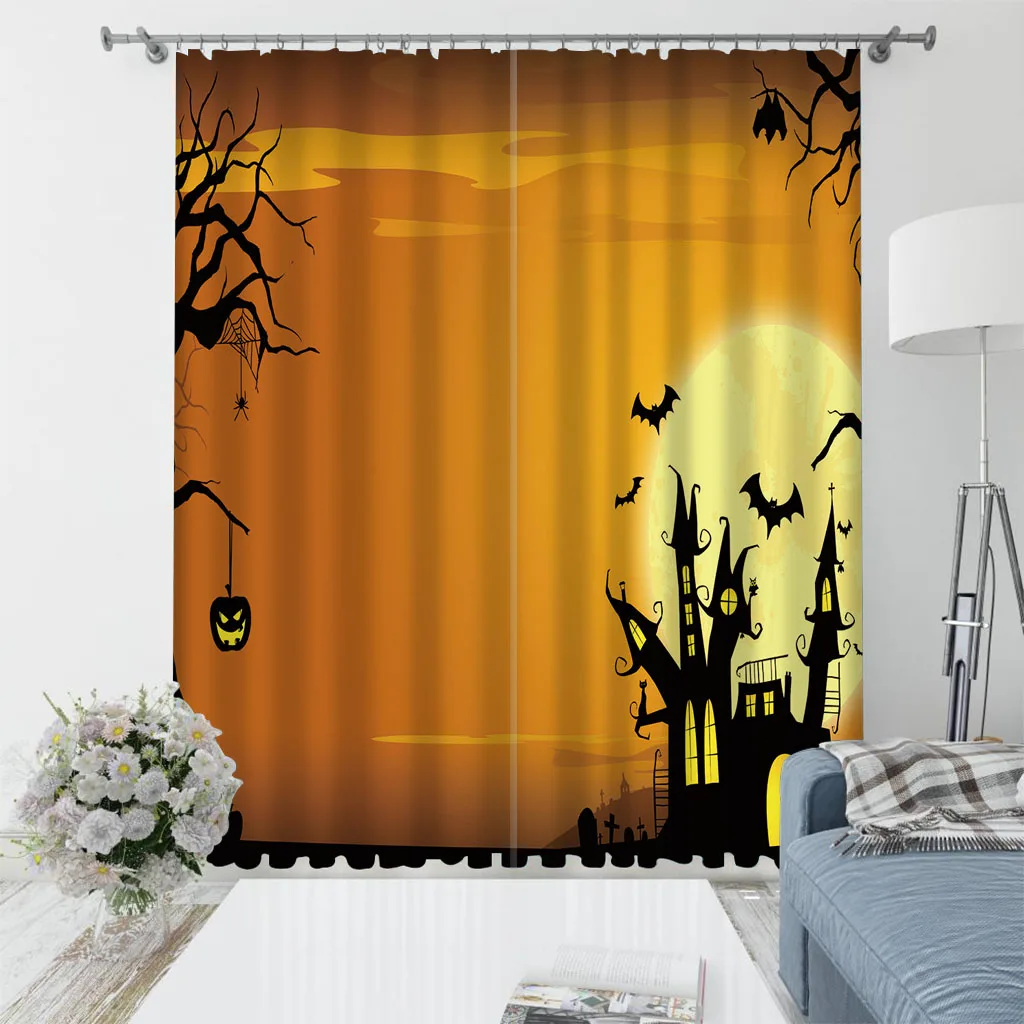 Home Halloween Scenery Castle Printing Children's Bedroom Living Room Curtain Shading Cloth Customized Hook Decorative Curtain
Home Halloween Scenery Castle Printing Children's Bedroom Living Room Curtain Shading Cloth Customized Hook Decorative Curtain