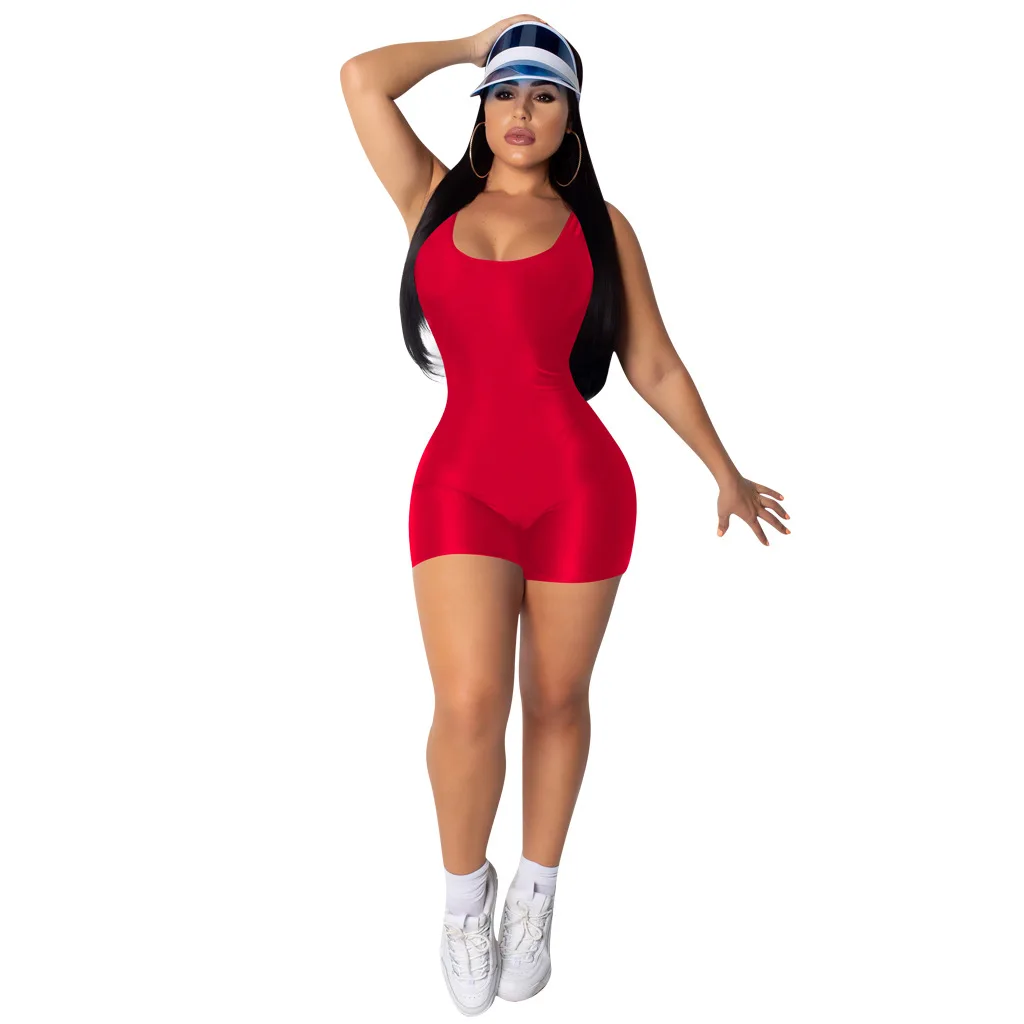 Ladies Jumpsuits Fashion Sexy Solid Collar O Neck Sleeveless Pullover Tight Casual Sport Women Chic Playsuits
Ladies Jumpsuits Fashion Sexy Solid Collar O Neck Sleeveless Pullover Tight Casual Sport Women Chic Playsuits