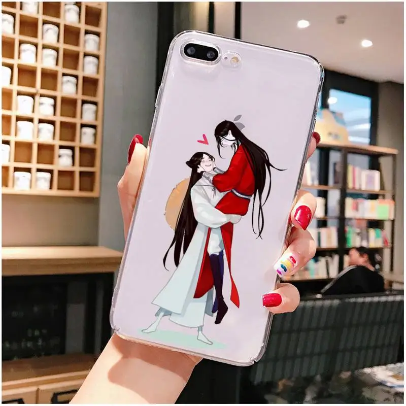 cute tian guan ci fu Phone Case For iPhone X XS MAX 6 6s 7 7plus 8 8Plus 5 5S SE 2020 XR 11 11pro max Clear funda Cover 
cute tian guan ci fu Phone Case For iPhone X XS MAX 6 6s 7 7plus 8 8Plus 5 5S SE 2020 XR 11 11pro max Clear funda Cover