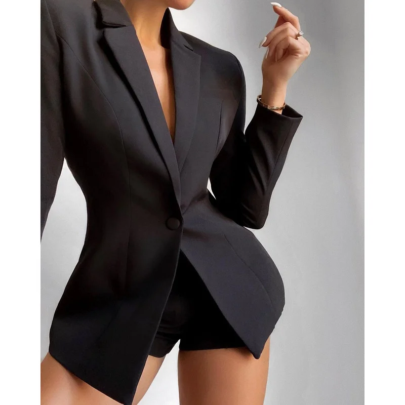 Fashion Office White Two-piece Suit Jacket Simple Ladies Pure Color Collar Long Sleeve Temperament Elegant Temperament Suit
Fashion Office White Two-piece Suit Jacket Simple Ladies Pure Color Collar Long Sleeve Temperament Elegant Temperament Suit