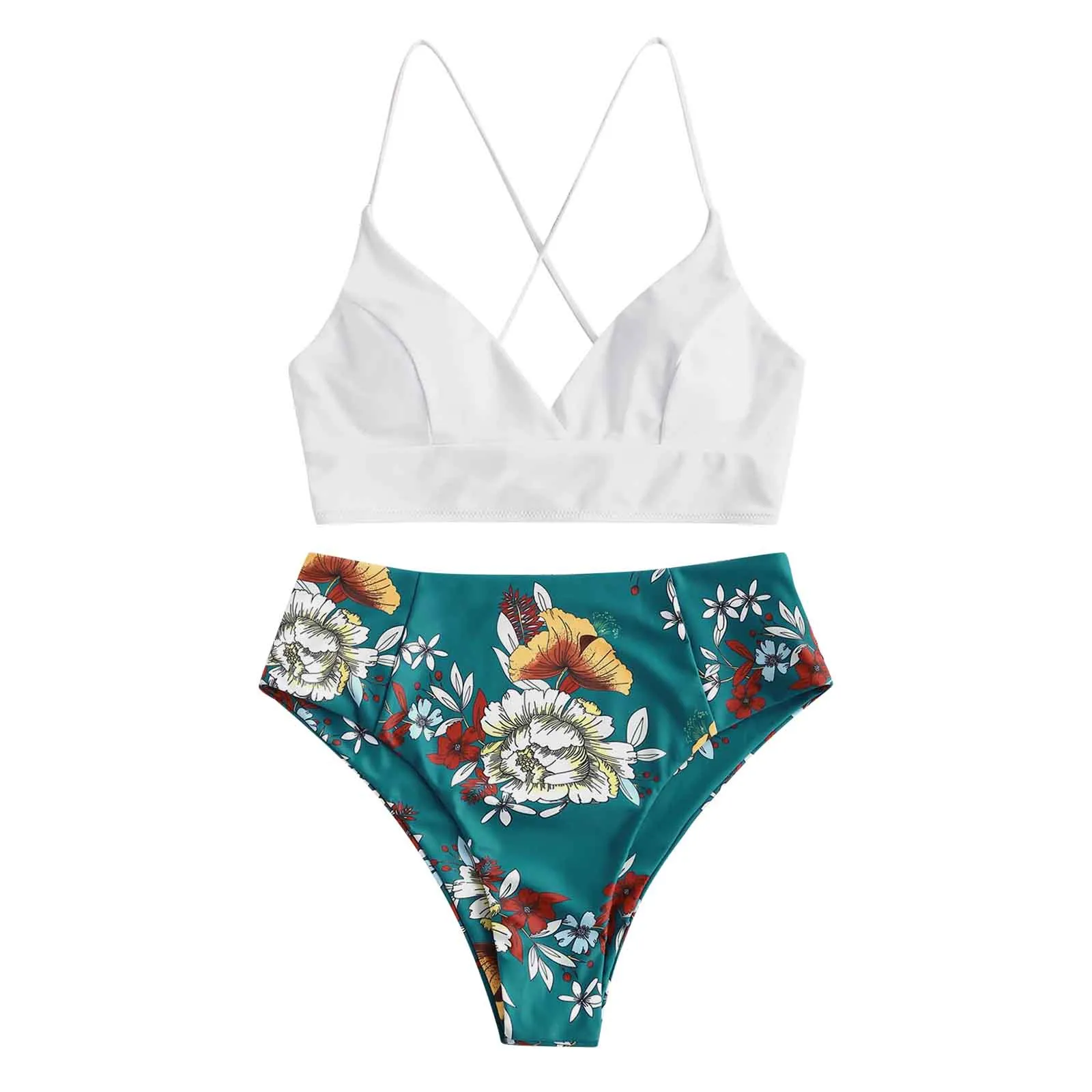 Bikini 2021 Woman Summer Fashion Women Two Piece Flower Print Split Sets Plus Size Beachwear Swimsuit Bikini Maillot De Bain
Bikini 2021 Woman Summer Fashion Women Two Piece Flower Print Split Sets Plus Size Beachwear Swimsuit Bikini Maillot De Bain