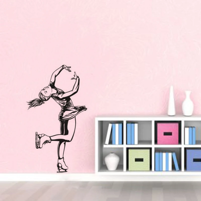 Figure Skater Soprt Wall Stickers Girl Bedroom Decoration Removable Art Murals Home Decor Wall Decals Poster 
Figure Skater Soprt Wall Stickers Girl Bedroom Decoration Removable Art Murals Home Decor Wall Decals Poster