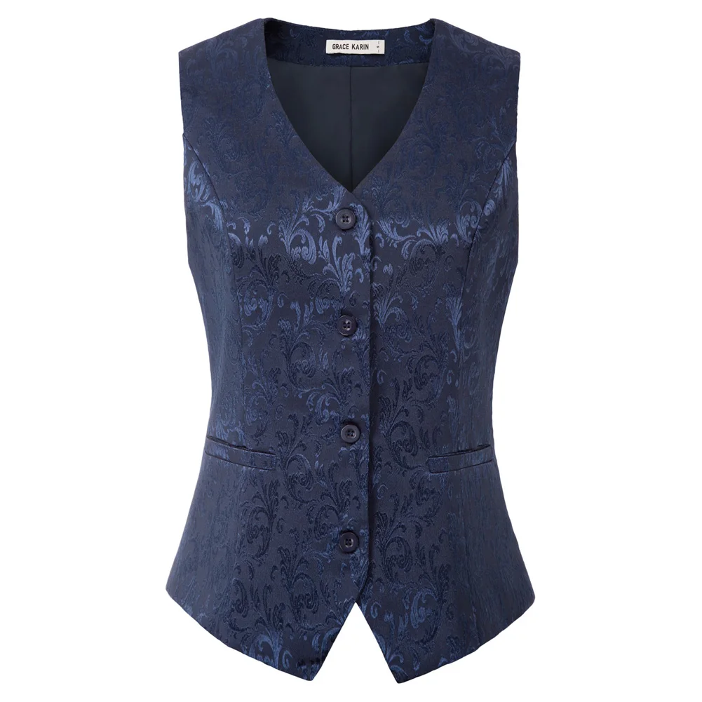 Grace Karin Women Jacket Jacquard Sleeveless Coat Handkerchief Hem V-Neck Vintage Summer Retro Elegant Fit Lady Tops Clothing
Grace Karin Women Jacket Jacquard Sleeveless Coat Handkerchief Hem V-Neck Vintage Summer Retro Elegant Fit Lady Tops Clothing