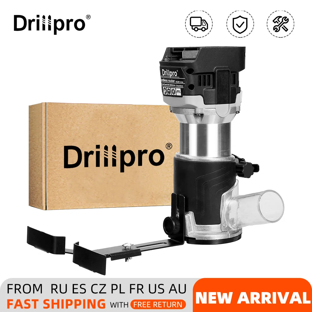 Drillpro Cordless Electric Trimmer Speeds Hand Engraving Slotting Trimming Carving Machine Wood Router for Makita 18V Battery
Drillpro Cordless Electric Trimmer Speeds Hand Engraving Slotting Trimming Carving Machine Wood Router for Makita 18V Battery