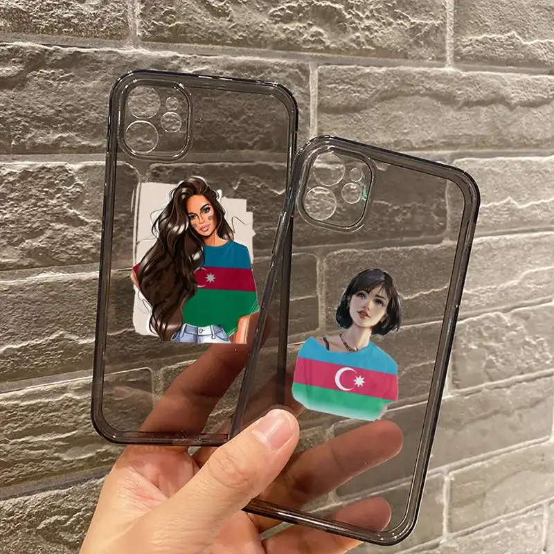 Azerbaijan buta flag girl fashion Phone Case Transparent for iPhone 7 8 11 12 se 2020 mini pro X XS XR MAX Plus
Azerbaijan buta flag girl fashion Phone Case Transparent for iPhone 7 8 11 12 se 2020 mini pro X XS XR MAX Plus