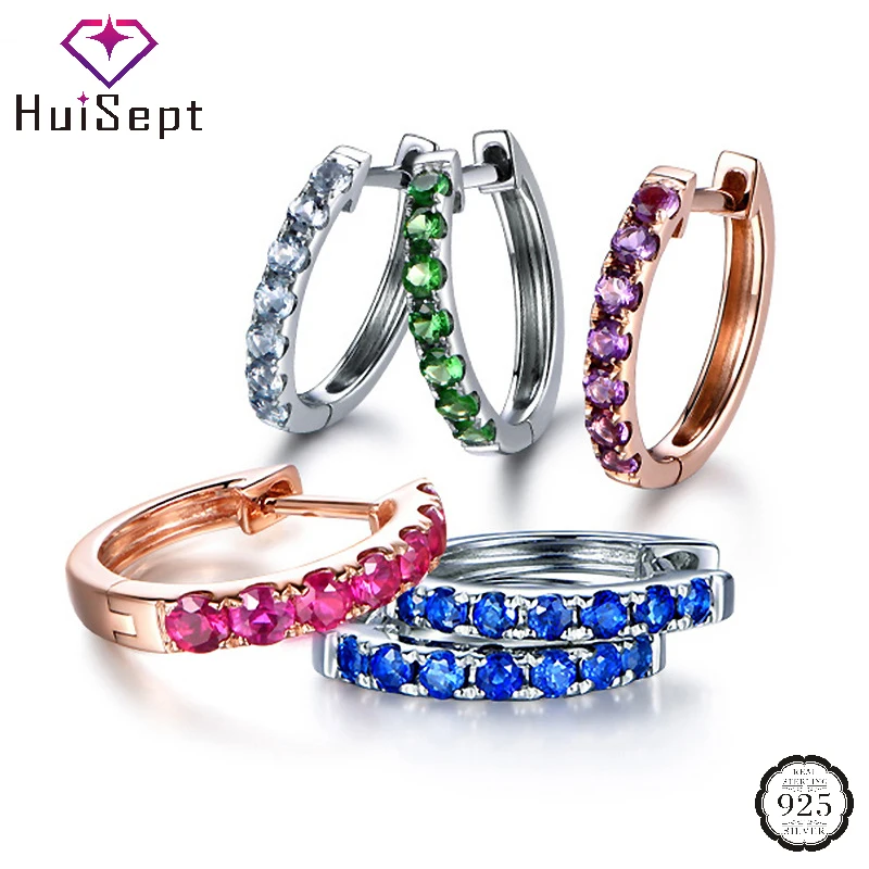 HuiSept Trendy 925 Silver Jewelry Earrings Colorful Zircon Gemstones Drop Earring for Women Wedding Engagement Party Accessories
HuiSept Trendy 925 Silver Jewelry Earrings Colorful Zircon Gemstones Drop Earring for Women Wedding Engagement Party Accessories