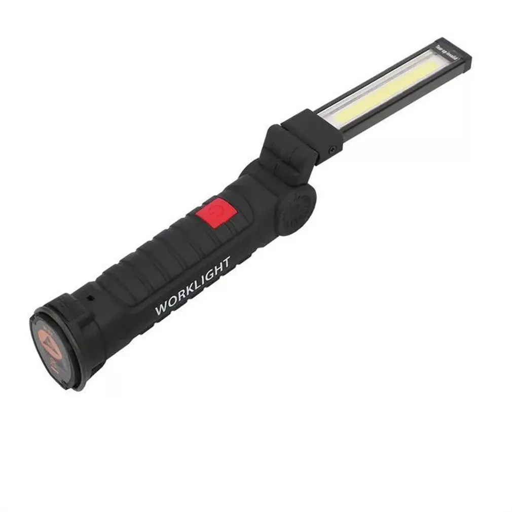 

Portable USB Folding Outdoor Bright COB+LED Rechargeable Cordless Emergency Work Light Torch Flashlight Handy Inspection Lamp