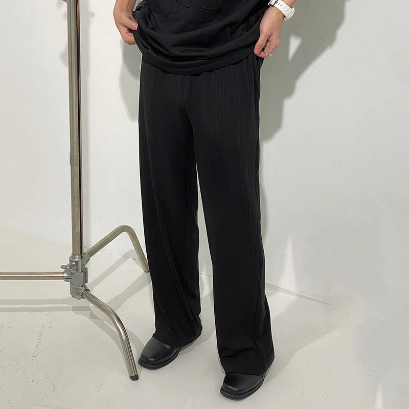 IEFB 2021 Spring Summer New Korean Straight Wide Leg Loose Casual Pants Elastic Waist Black Trousers Streetwear Pants 9Y6912
IEFB 2021 Spring Summer New Korean Straight Wide Leg Loose Casual Pants Elastic Waist Black Trousers Streetwear Pants 9Y6912