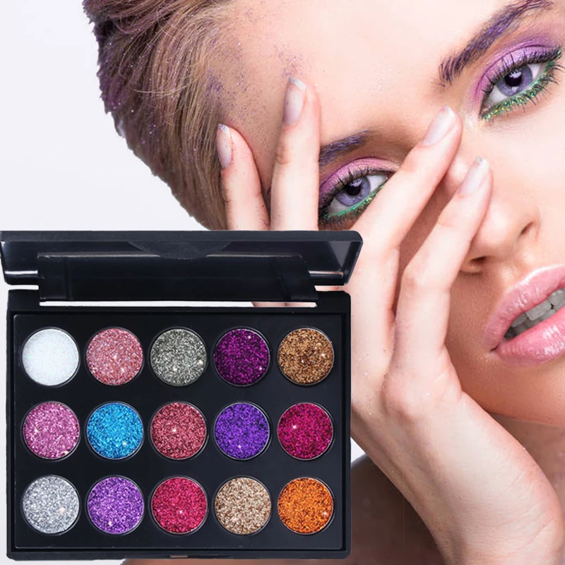 15 color Eyeshadow plate diamond glitter Palette Makeup Palette Matte shadows Shiny eyeshadow
15 color Eyeshadow plate diamond glitter Palette Makeup Palette Matte shadows Shiny eyeshadow