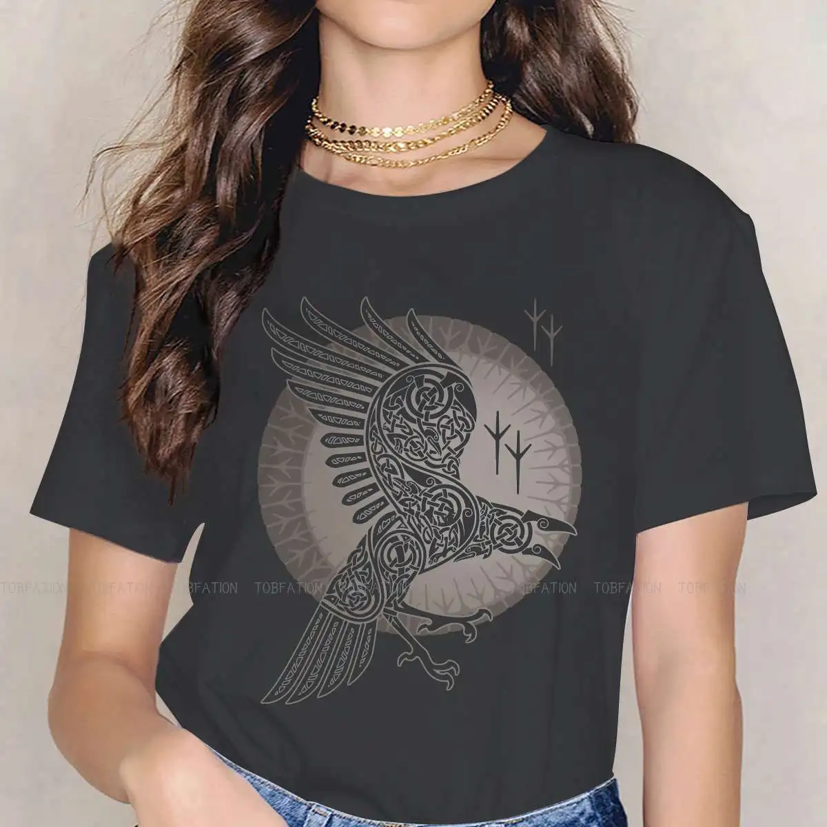 Vikings TShirt for Woman Girl RAVEN 5XL Casual Sweatshirts T Shirt High Quality Fluffy 
Vikings TShirt for Woman Girl RAVEN 5XL Casual Sweatshirts T Shirt High Quality Fluffy