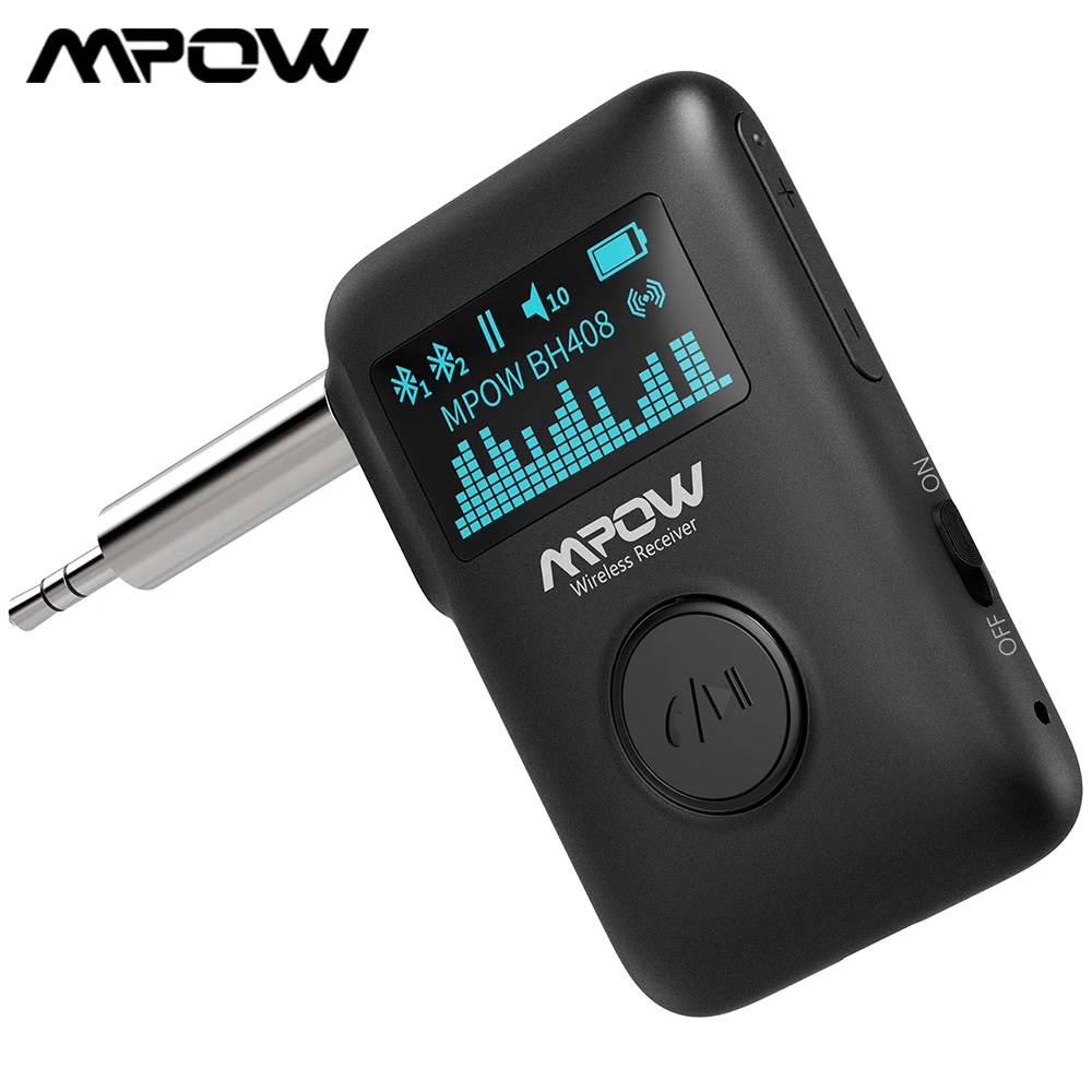 Mpow Bluetooth 5 0 беспроводной автомобильный ресивер адаптер с CVC8.0 шумоподавление для