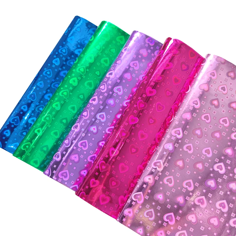 Holographic Heart/Little Square Kaleidoscope Metallic Laser Mirror PU Faux Leather Fabric Sheet For Making Cover/Craft
Holographic Heart/Little Square Kaleidoscope Metallic Laser Mirror PU Faux Leather Fabric Sheet For Making Cover/Craft