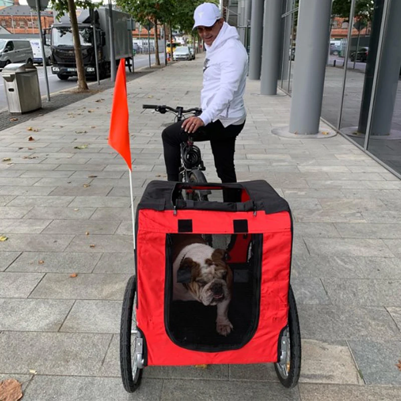 

Складной велосипед для домашних животных трейлер и прогулочная коляска грузовая тележка для хранения корзина для собак велосипедный трейл...